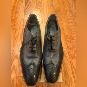 Hardiman One Eye Tie Classic Black Leather Men's Dress Shoes NWT